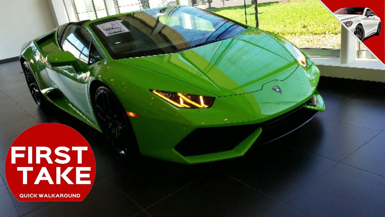 2017 Lamborghini Huracan Spyder Verde Mantis Quick Take Walkaround