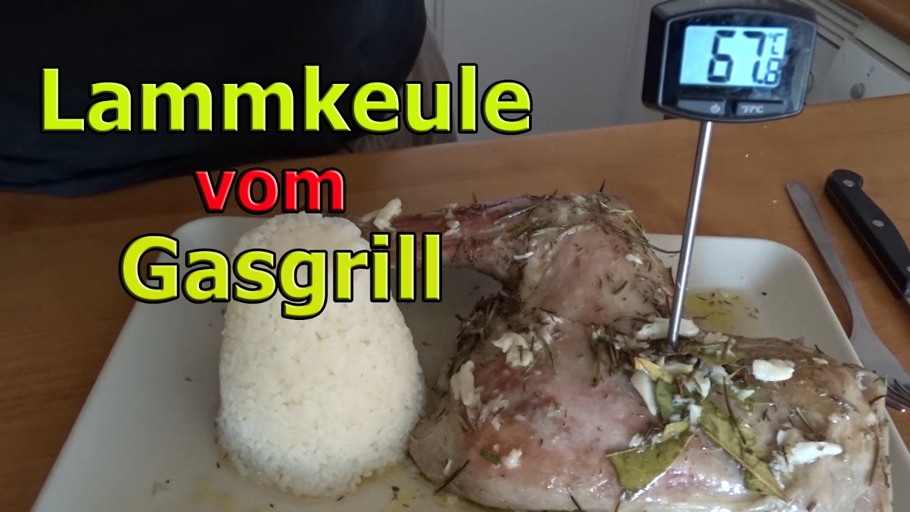Lammkeule vom Gasgrill - Weber Q 1200