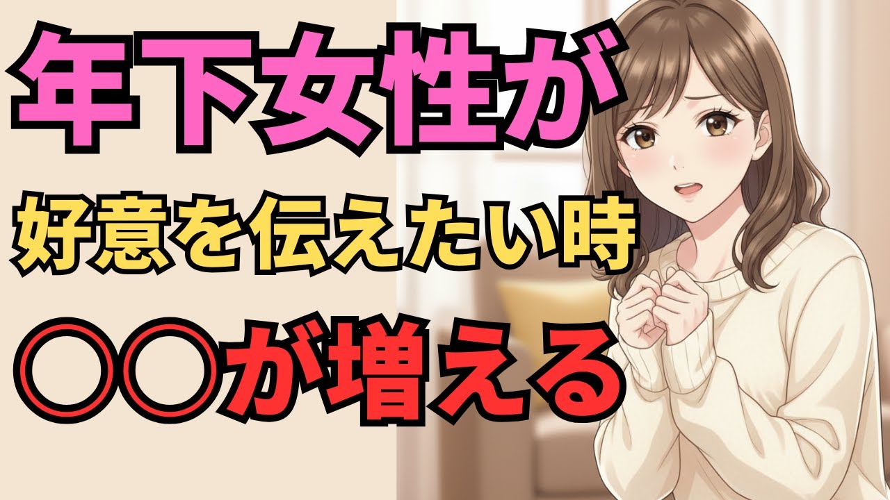 年下女性が「あなた」への好意を伝えたい時に見せる脈ありサイン5選【マナの恋愛心理学】
