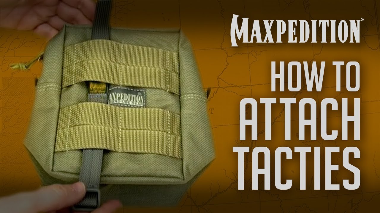 Крепление Molle: используйте ремни Maxpedition TacTie для крепления тактического снаряжения