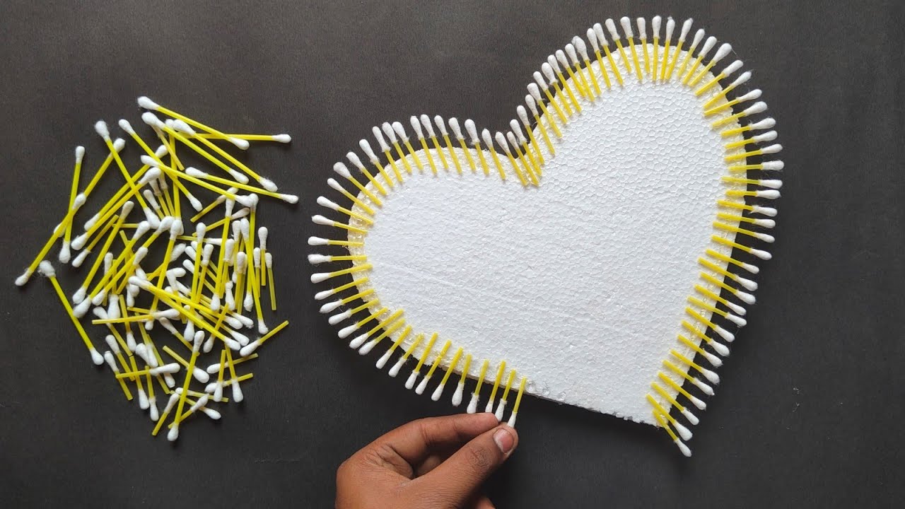 Unique Wall Hanging Craft | Best Out Of Waste Thermacol and Earbuds