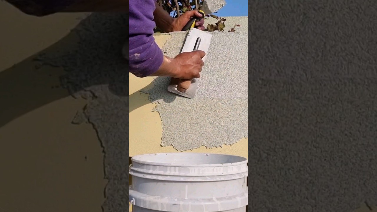 Stone Wall Texture painting on walls/stone texture  #design #stonestexture #texturework #homepaint