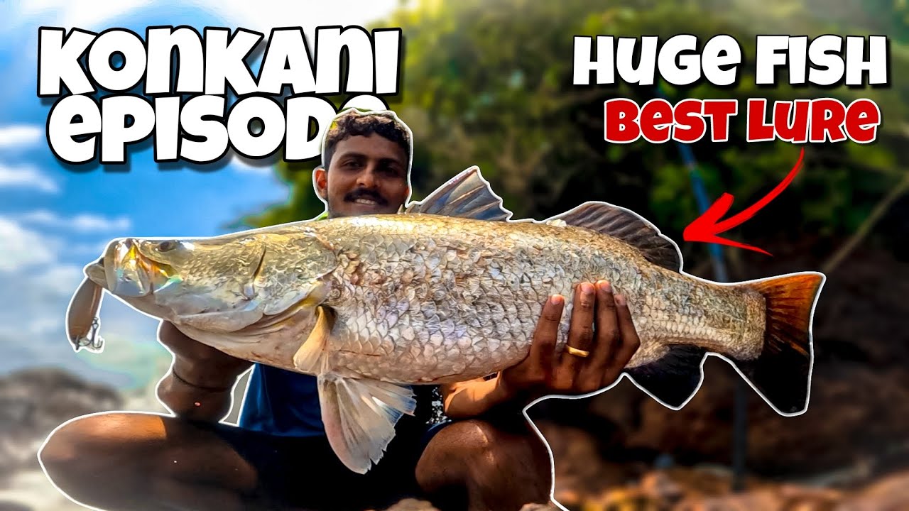 Caught HUGE Barramundi(Chonok) in Extreme Condition | Konkani vlog | fishing in goa
