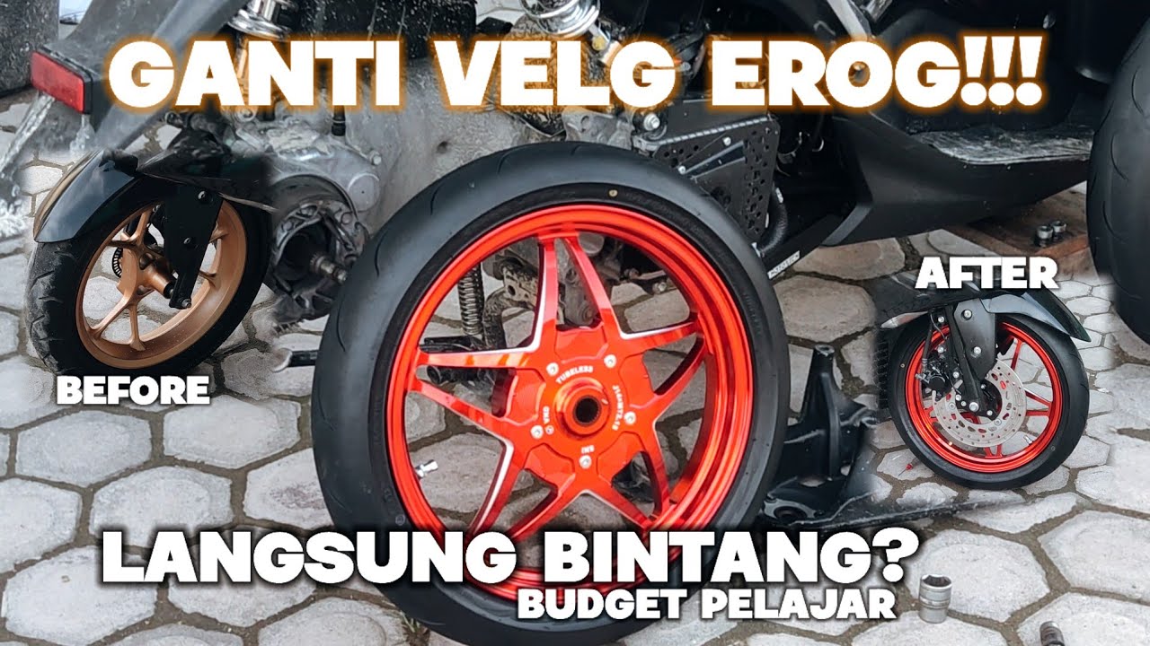 GANTI VELG AEROX PAKE VND BINTANG AUTO GANTENG || BUDGET PELAJAR❗❗❗