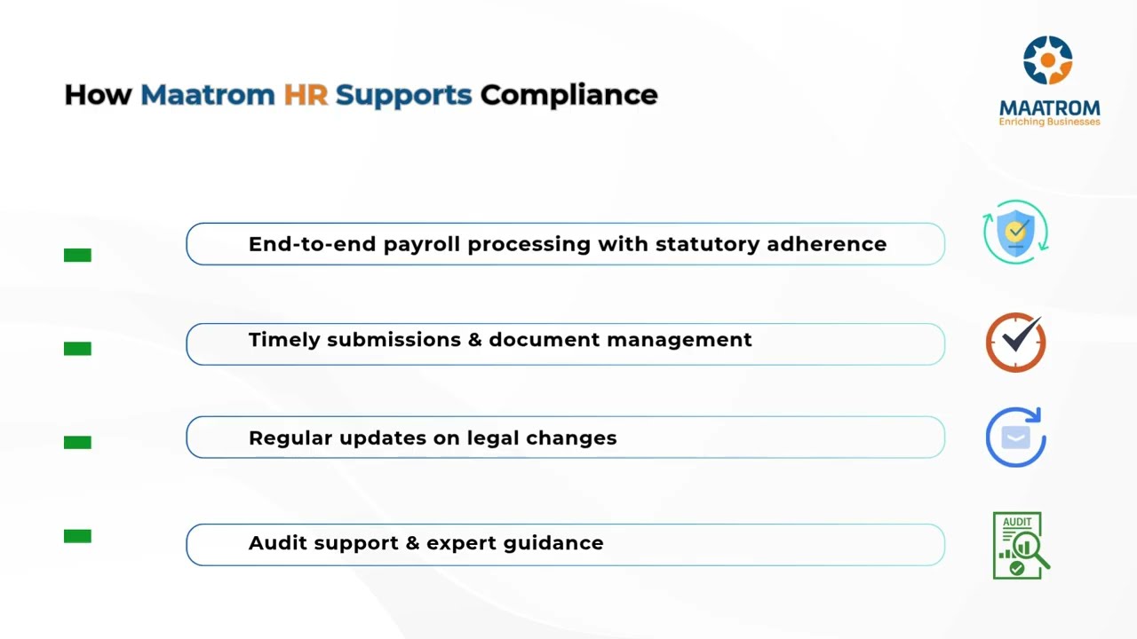 End-to-End Payroll Statutory Compliance in India | Maatrom HR Solution