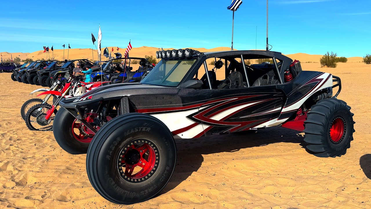 WILD CRASH AT GLAMIS DIRTBIKE RIDEOUT New Years 2025 | DIRT BIKE DIARIES EP.258