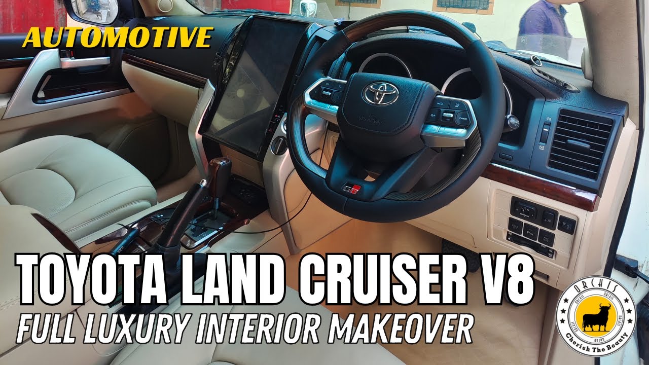 Toyota Land Cruiser V8: модификация интерьера класса &laquo;люкс&raquo; | Премиальный кожаный салон Orchis