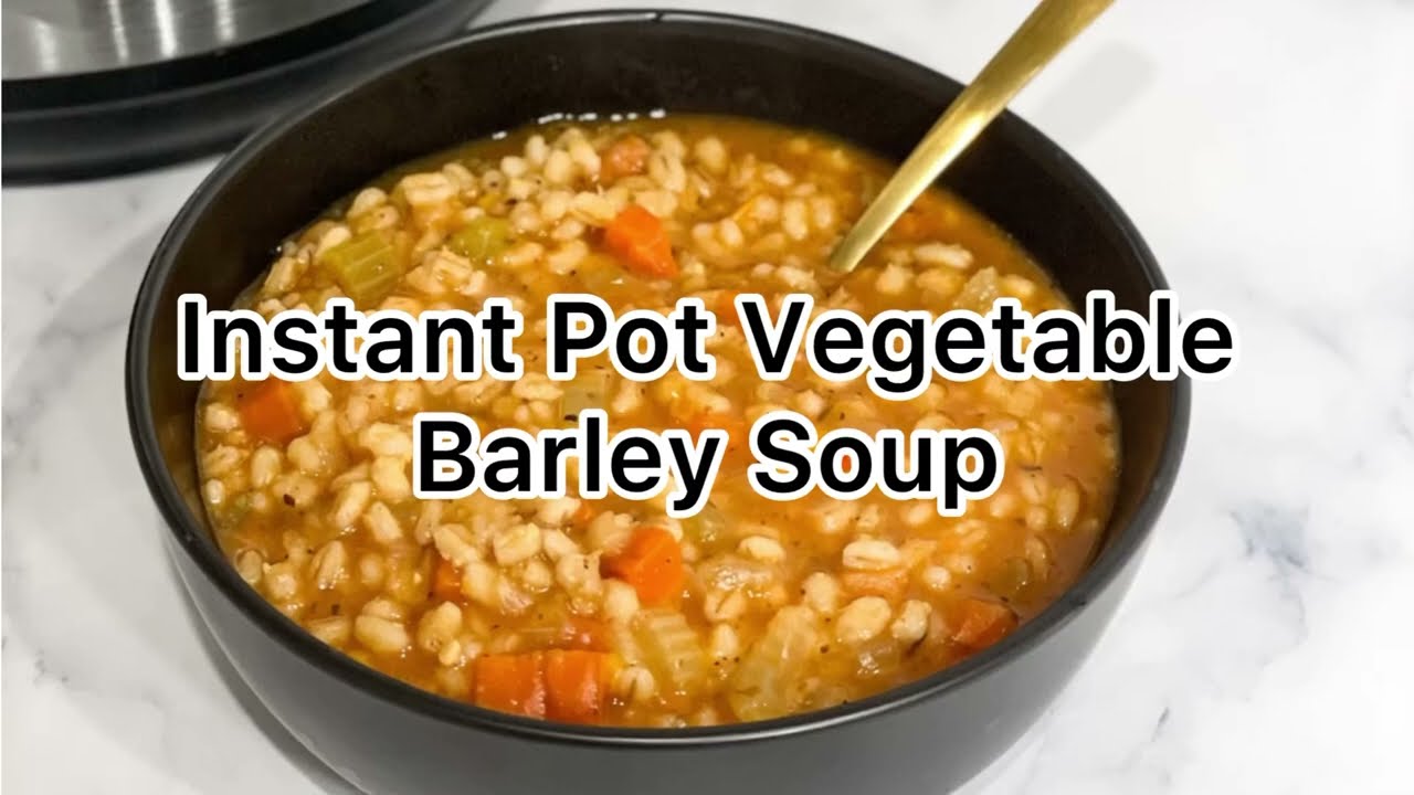 Instant Pot Vegetable Barley Soup