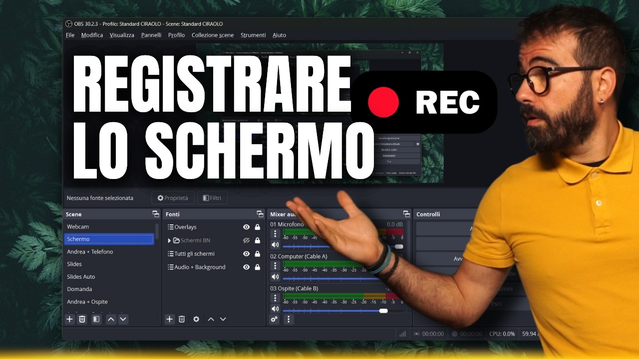 REGISTRARE LO SCHERMO del computer COME SI DEVE con OBS Studio 📺