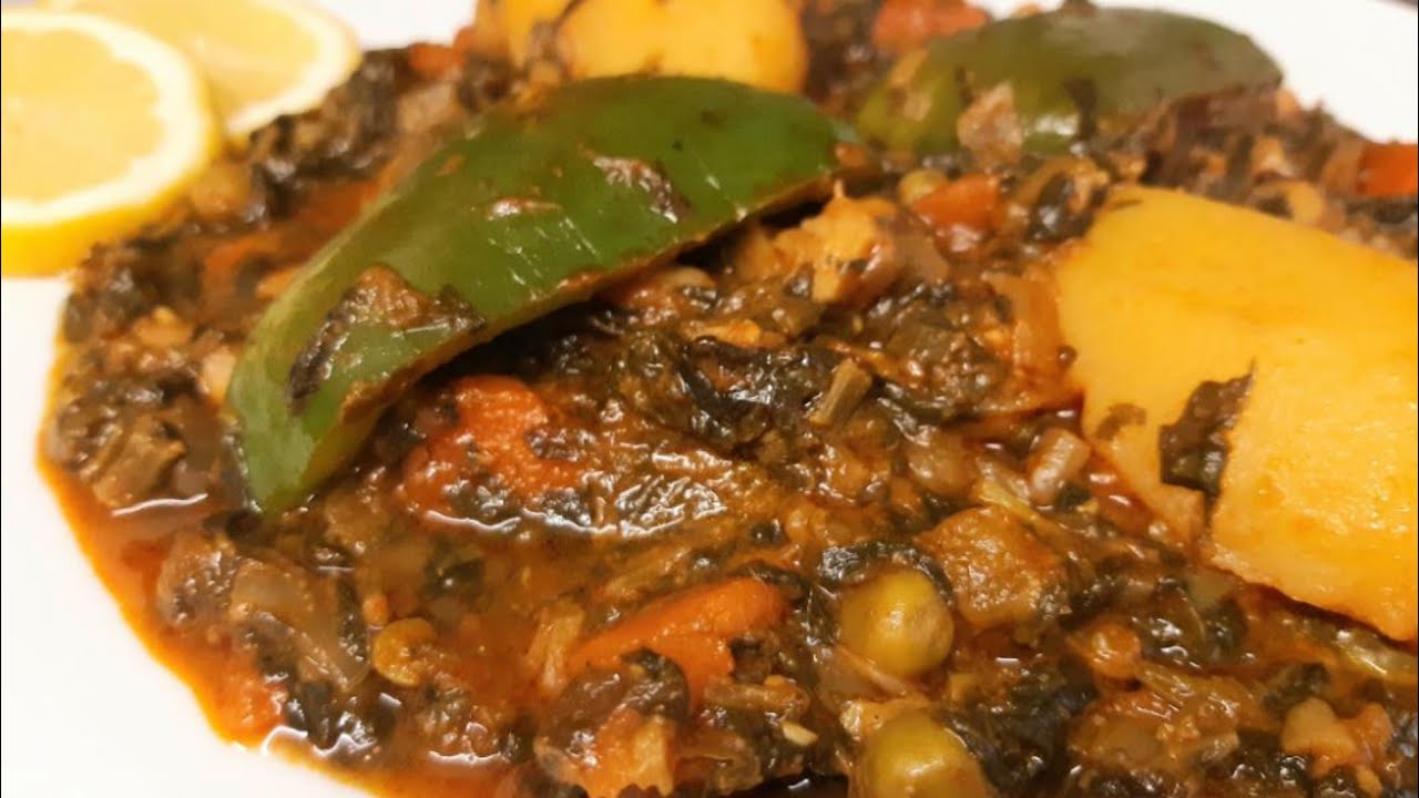 مرقة خضرة تونسية بدون لحوم...MAR9ET KHODHRA TUNISIENNE