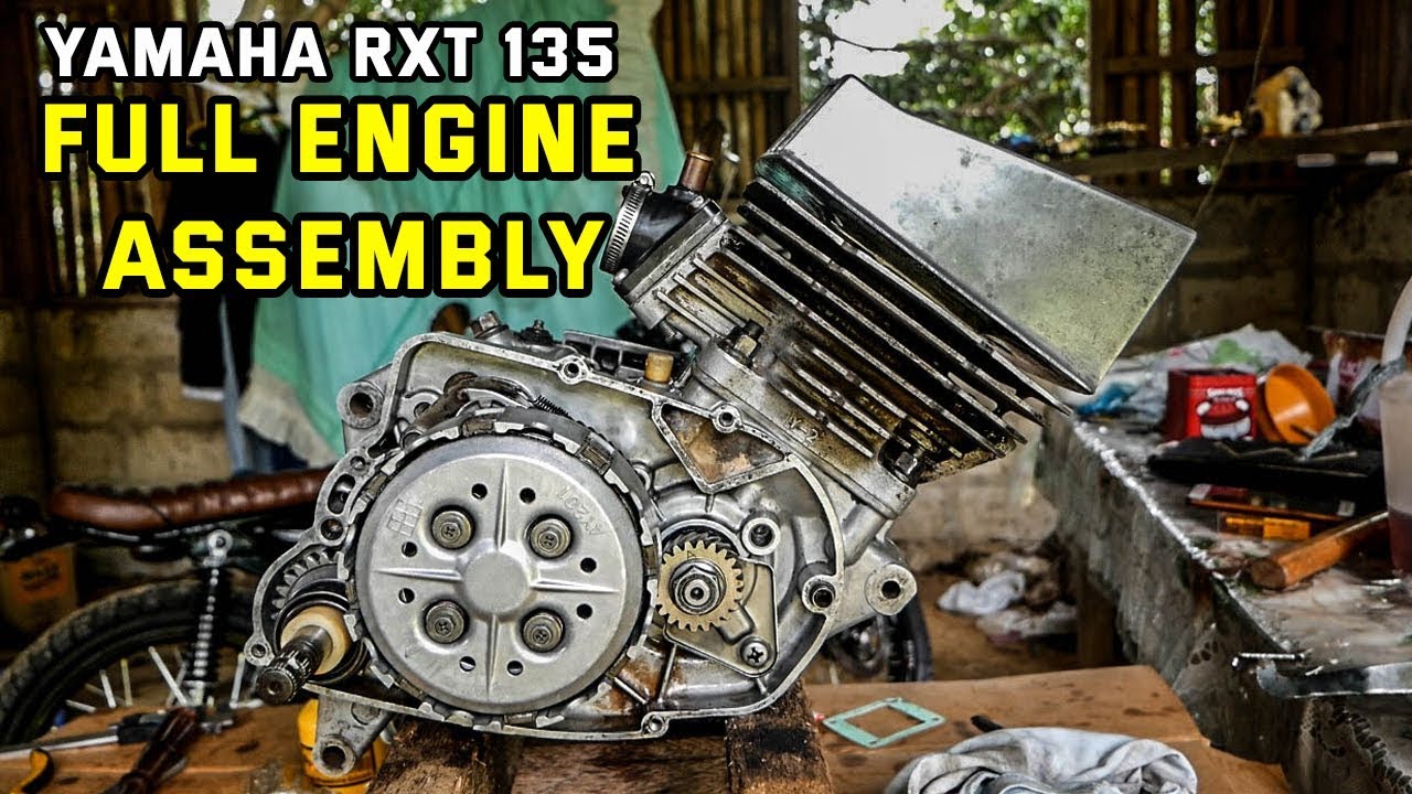 YAMAHA RXT 135 Full Engine Assembly And First Start