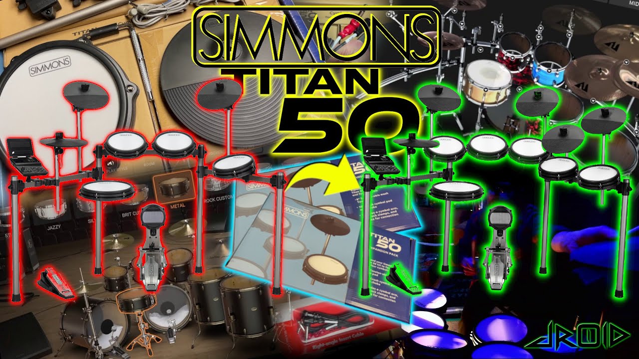 Adding MORE Toms & Cymbals To SIMMONS TITAN 50 Electronic Kit + Choke How To w/ IK Modo Drum Metal