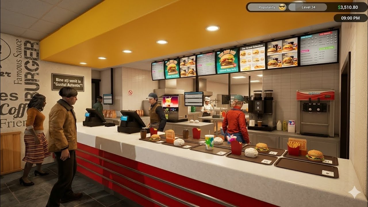 Burger simulator,fast food joc🍔🍕😱
