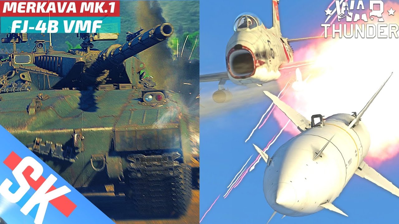 1700 Liralık uçak 🛩️ FJ-4B VMF-232 & Merkava Mk1 Oynanış! (War Thunder Türkçe)