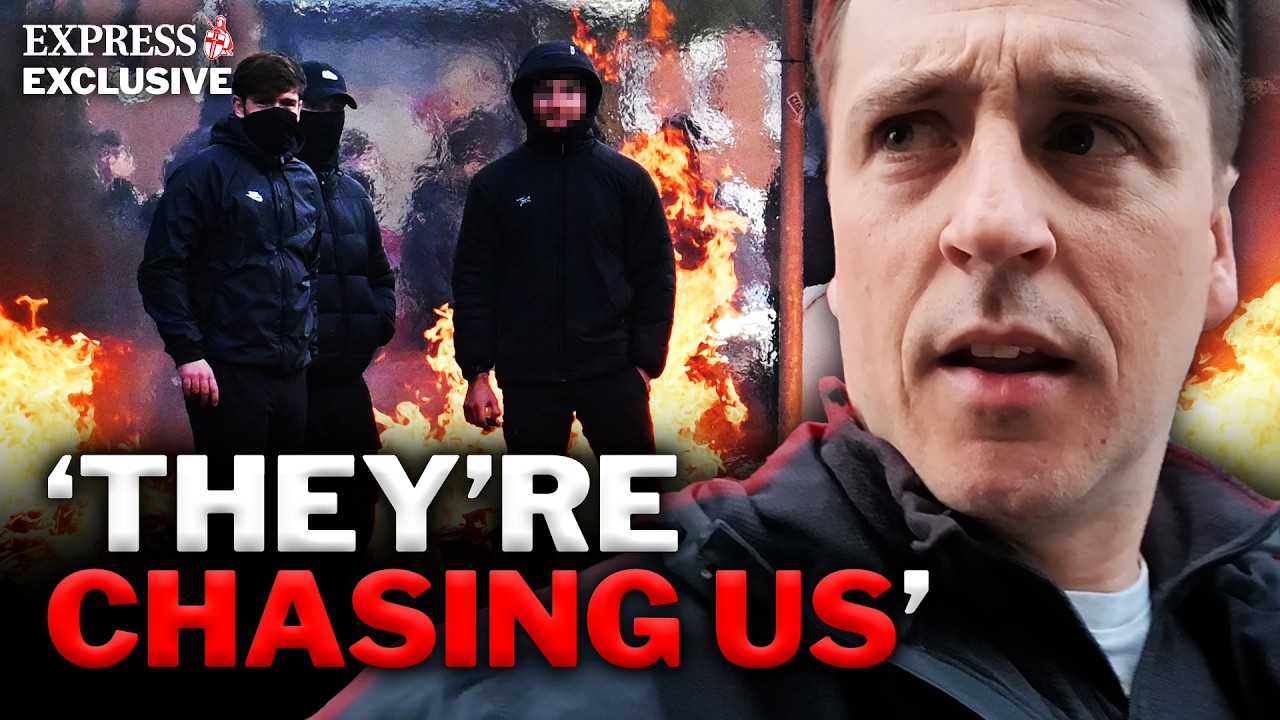 'We've had to RUN' - Belfast in FLAMES as Express reporter forced to FLEE violent CHAOS