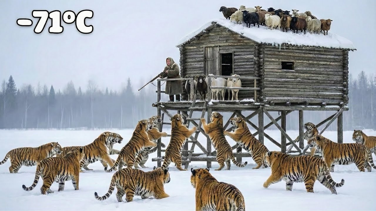 80-Year-Old Woman Fought Siberian Tigers to Save Her Snow Sheep | Yakutia Survival