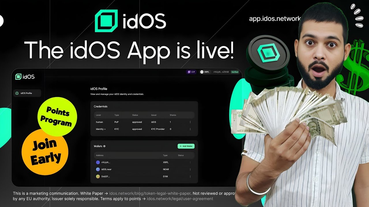 idOS Testnet Airdrop - Join Early Phase Points Program - Strong Project 