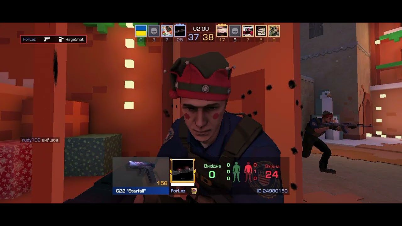 )