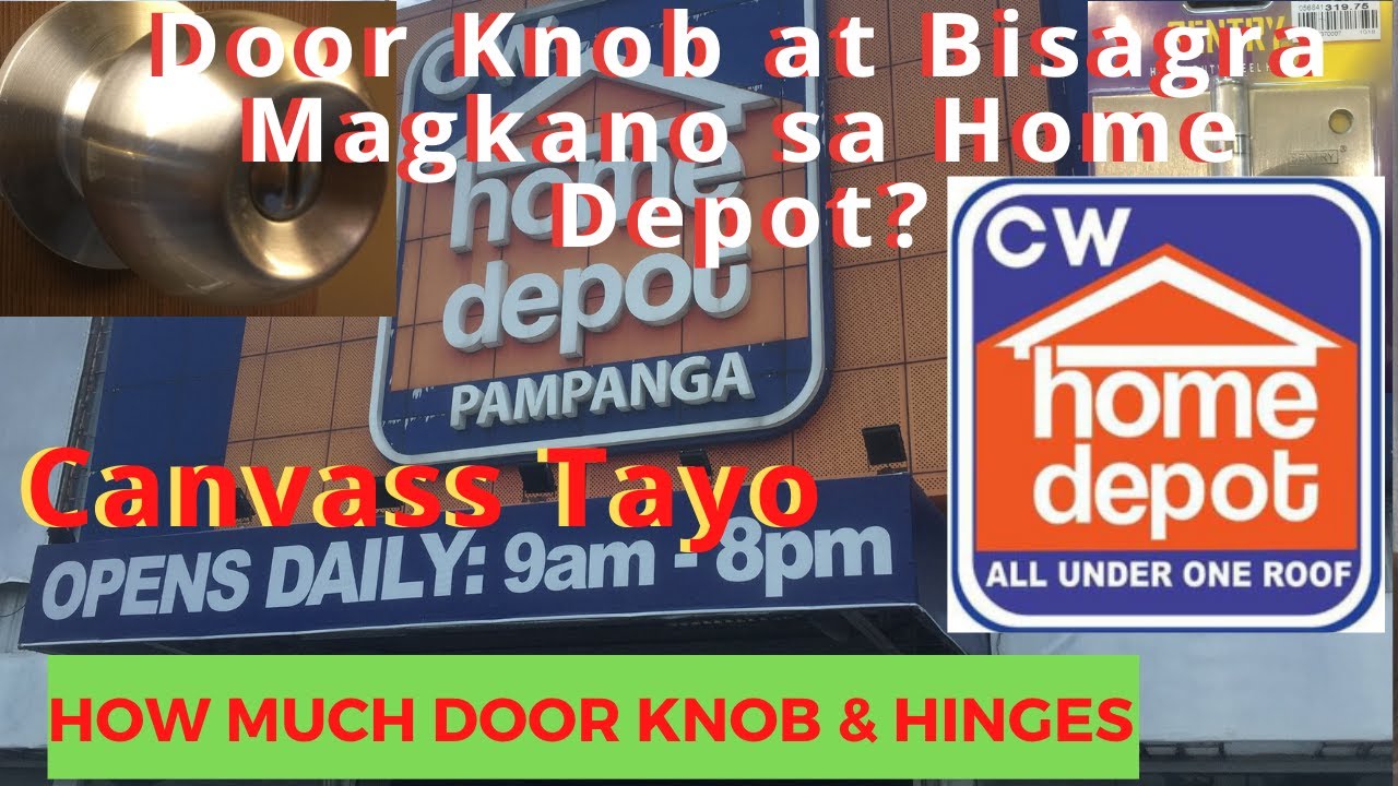 Presyo ng Door Knob at Bisagra sa Home Depot
