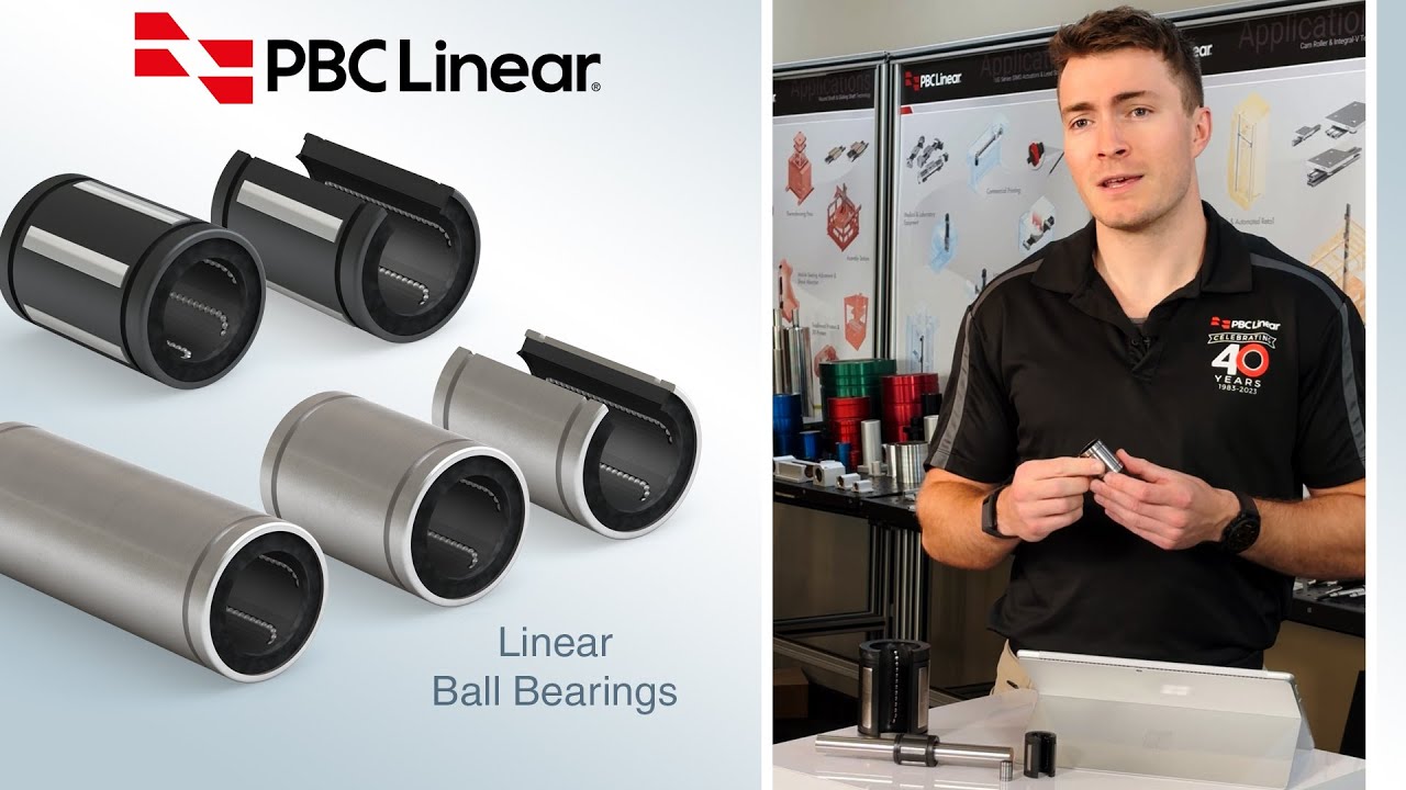 Linear Ball Bearings and Bushings from PBC Linear