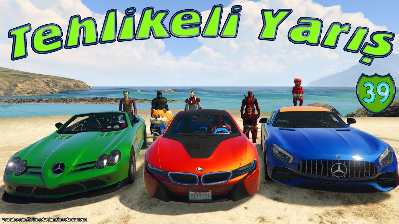 TEHLİKELİ YARIŞ BMW vs MERCEDES CHALLENGE - Örümcek Adam ve Örümcek Bebek