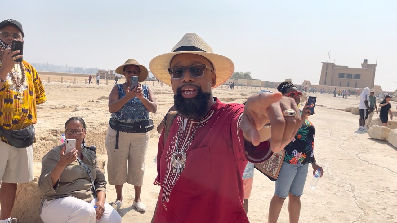 Jabari  Osaze talking about the Great Pyramid during our 2021 Tour  | Live Without Fear