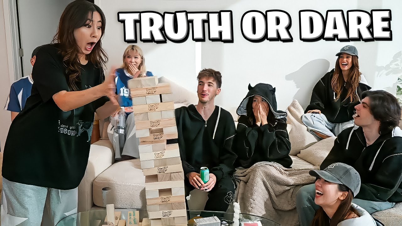 GIANT JENGA TRUTH OR DARE CHALLENGE!