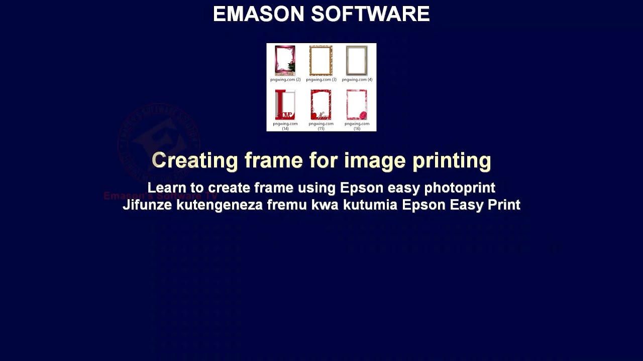 JINSI YA KUTENGENEZA FREMU WAKATI WA KUCHAPISHA PICHA (creating frame for image printing)