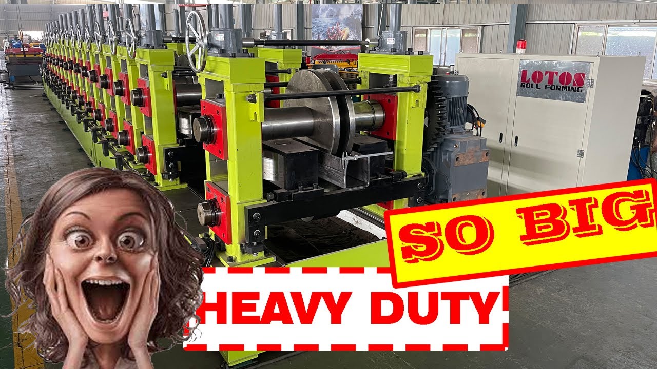 ▶ Biggest Roll Forming Machine | Powerful u channel roll forming machine | Channel Making Machine