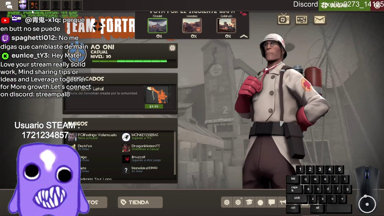 🔴Tf2 9 día hasta llegar al día 100 #TF2#SPY