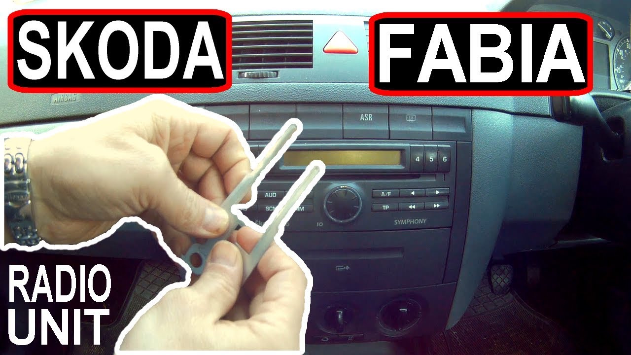 Skoda Fabia RADIO CD (СНЯТИЕ И УСТАНОВКА)
