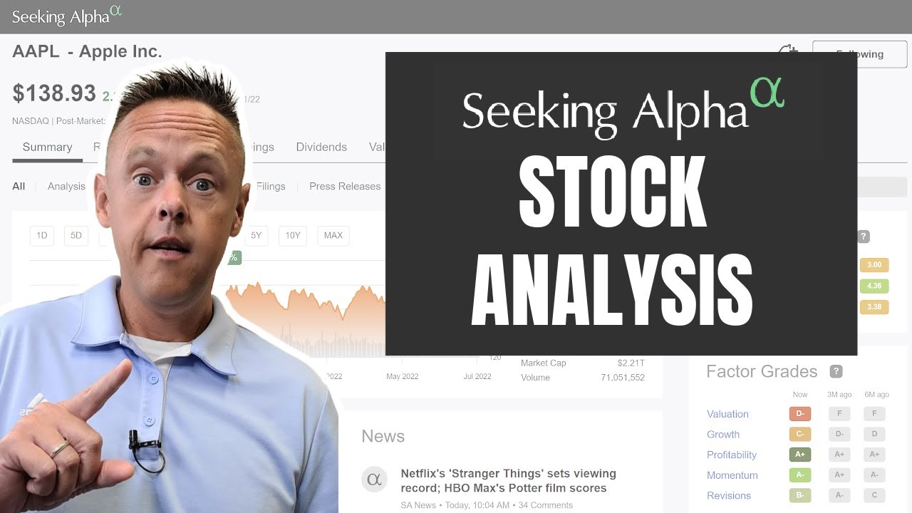 How to Analyze Stocks Using Seeking Alpha Premium Stock Pages