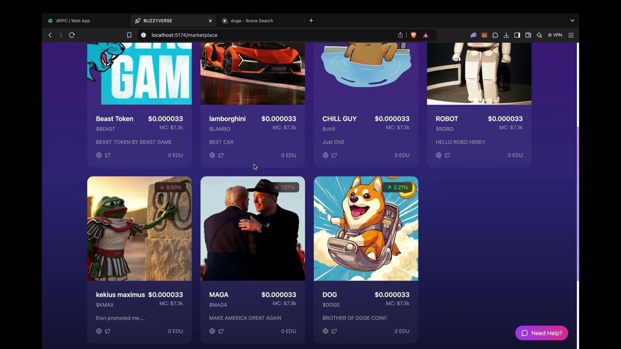 MemeCoin Launchpad - EDU Chain Hackathon