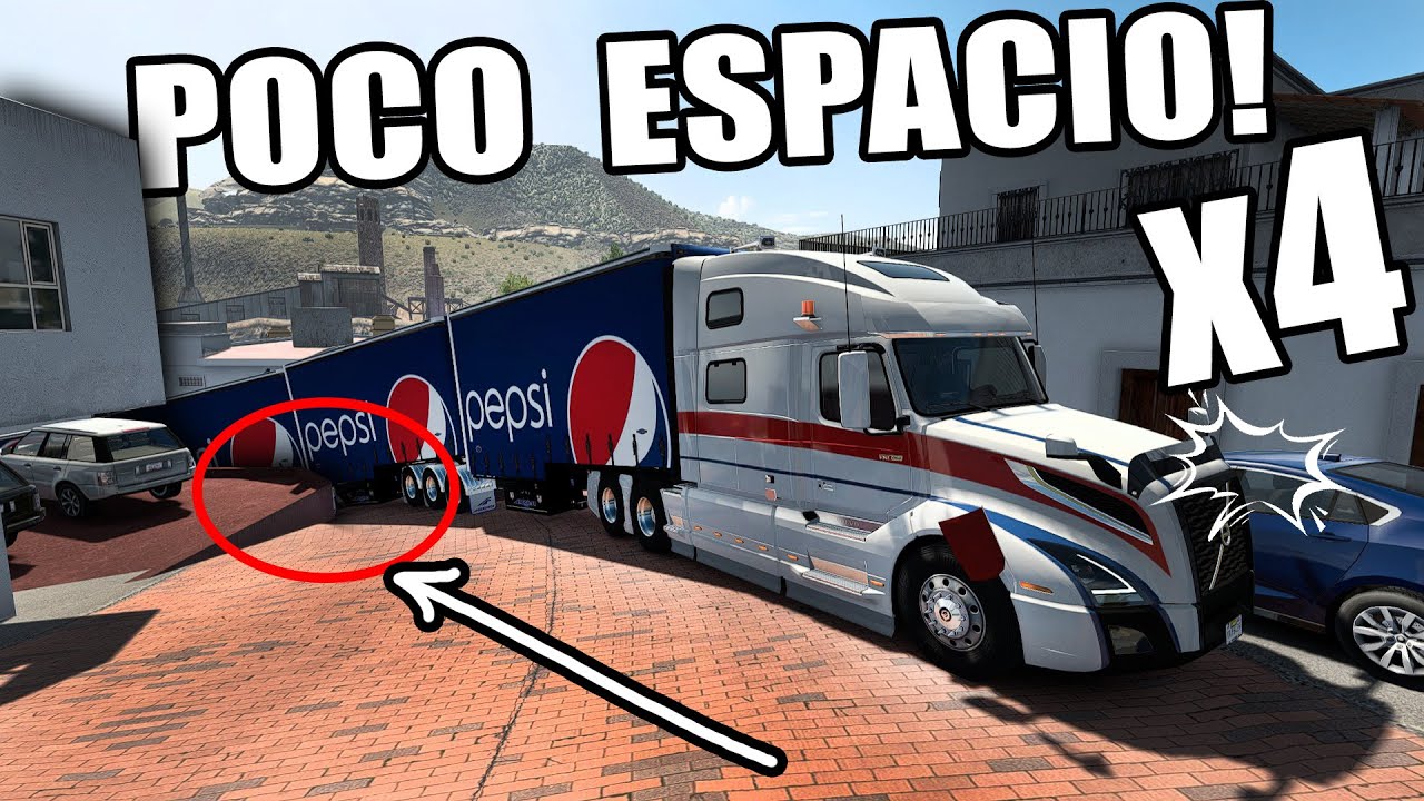 CUATRO Remolques de PEPSI Trailer LARGO en VOLVO VNL 860 por Zacatecas American Truck Simulator