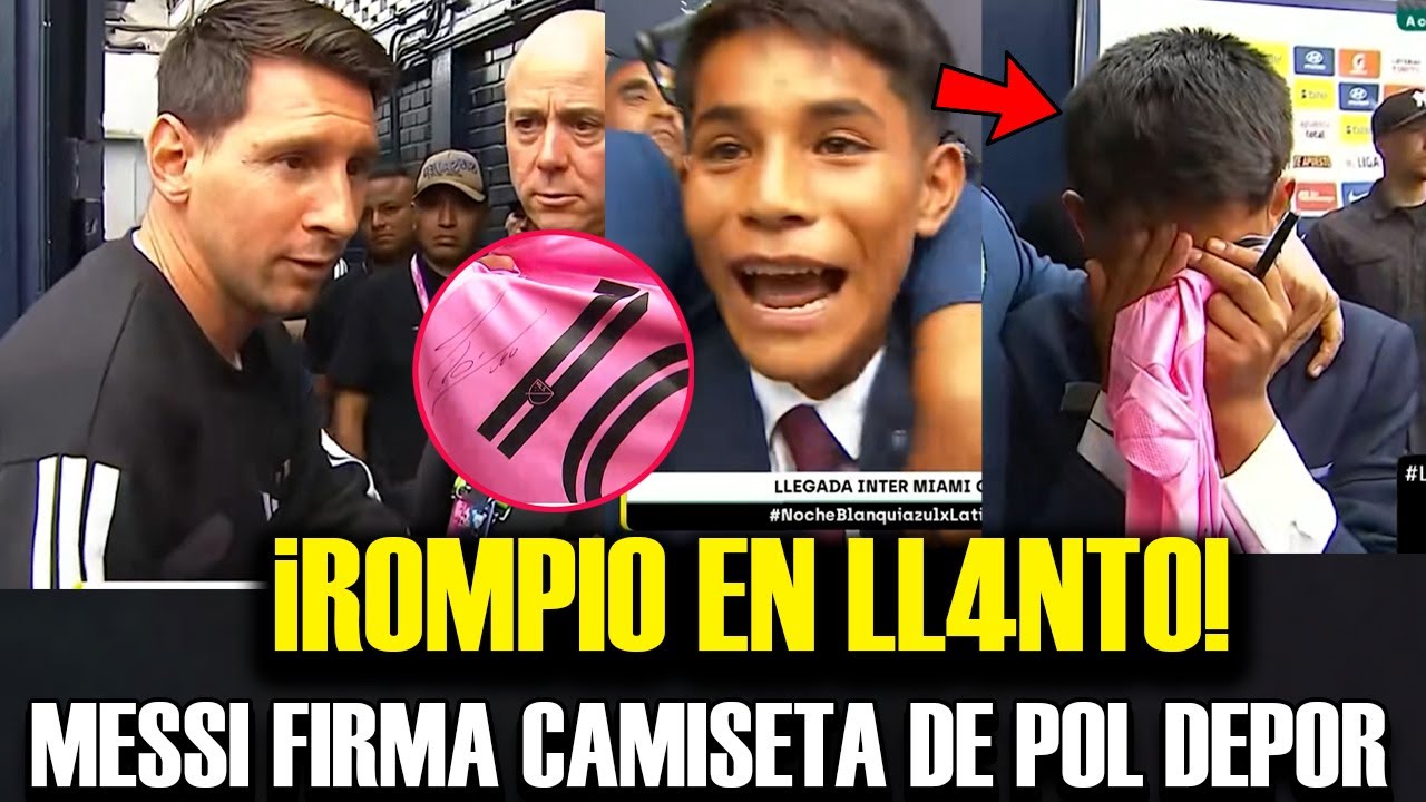 Messi cumple sueño de Pol Deportes previo al amistoso Inter Miami vs. Alianza Lima