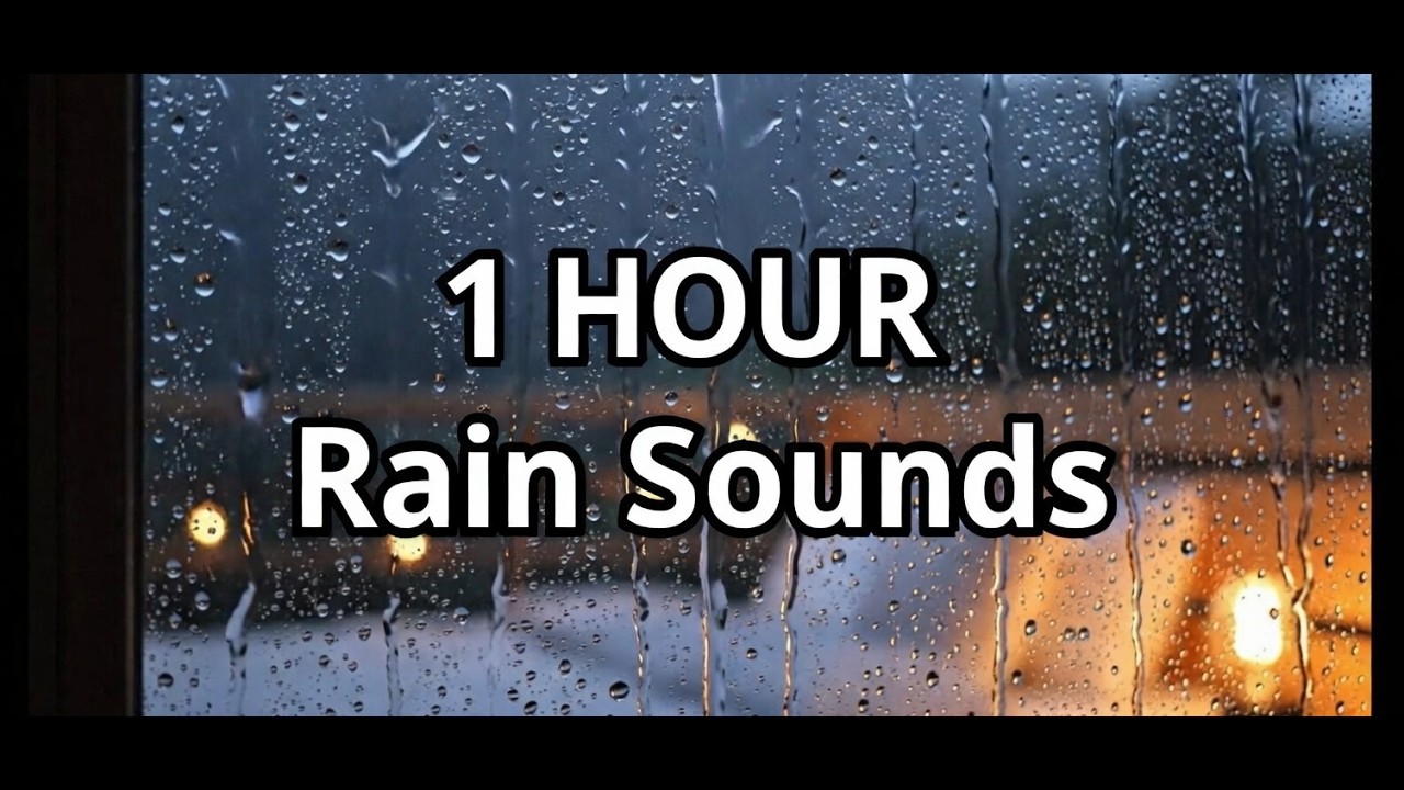 Rain Sounds for Deep Sleep – 1 Hour Cozy Window Rain (No Thunder)
