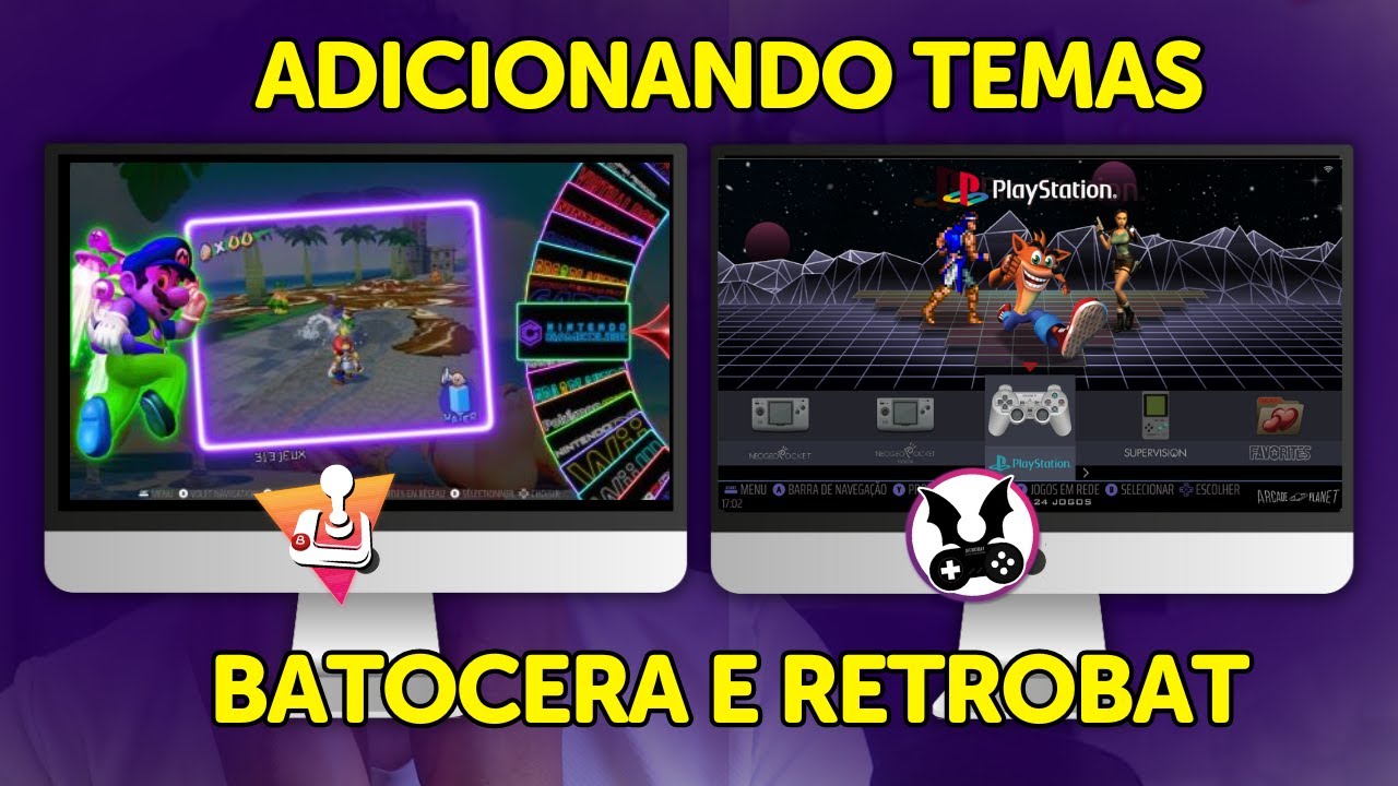 Como Adicionar TEMAS no BATOCERA e RETROBAT (duas formas)