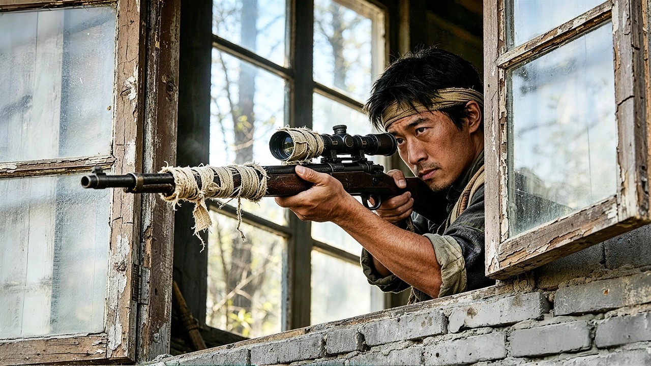 抗日電影！王牌狙擊手埋伏山村，一槍精準擊斃日軍守衛，全殲敵軍！⚔️ 抗日 MMA | 動作大片 | Kung Fu