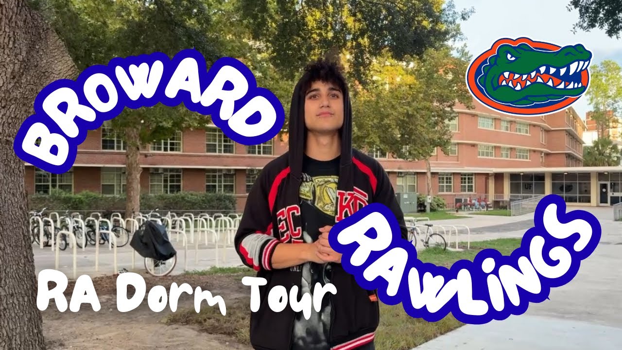 Broward & Rawlings Residence Hall Dorm Tour - University of Florida (dorm room, laundry, market...)