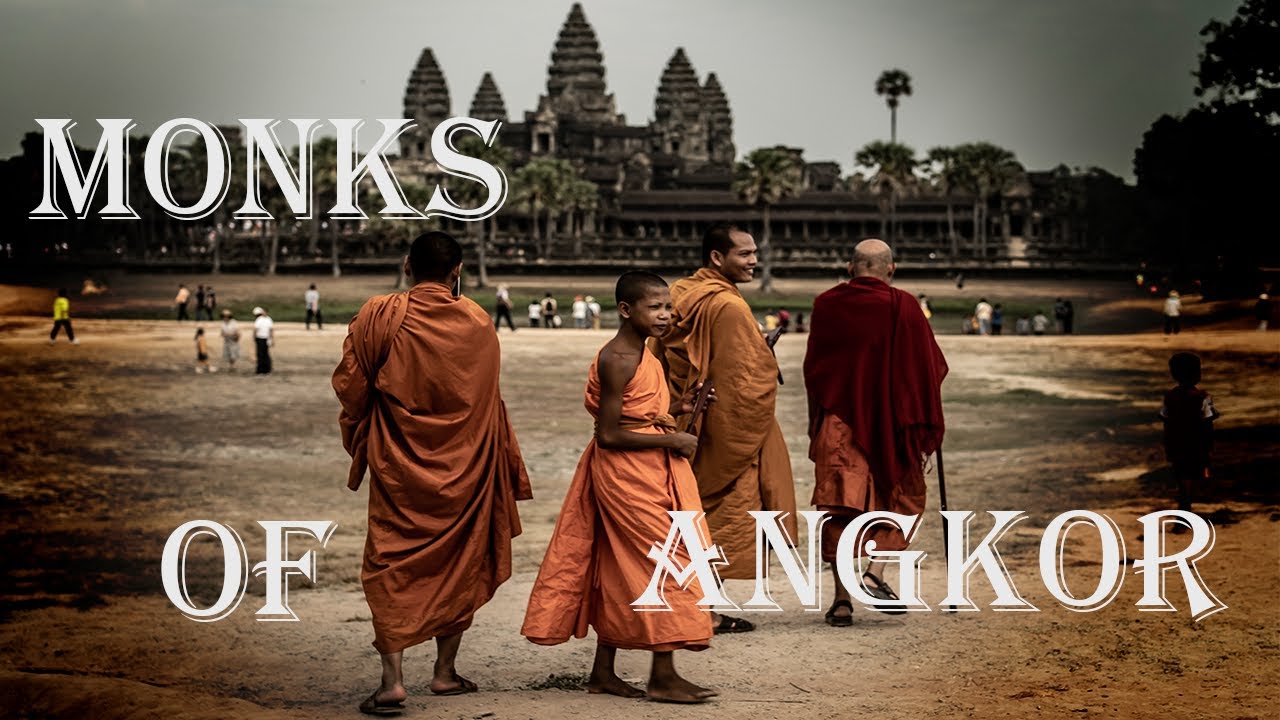 The Spiritual Life of Buddhist Monks in Angkor Wat, Siem Reap, Cambodia