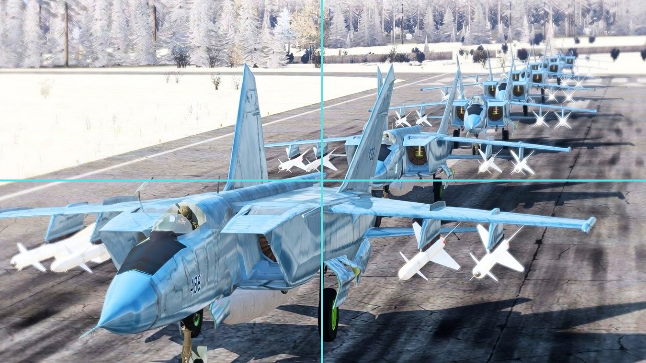 Russian Superiority Jet Preparing for Combat Mission Detonated by Missile
