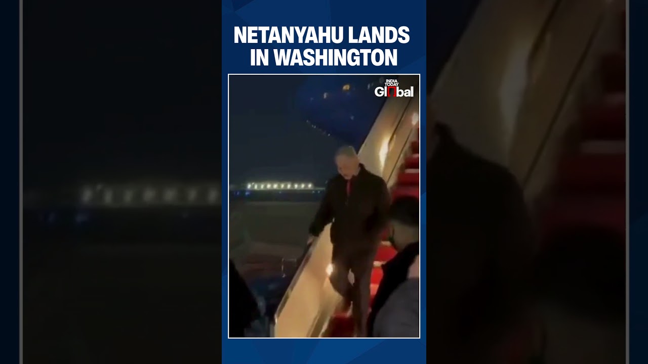 Netanyahu Lands in Washington for Peace Talks on Iran & Middle East  #breakingnews #trump
