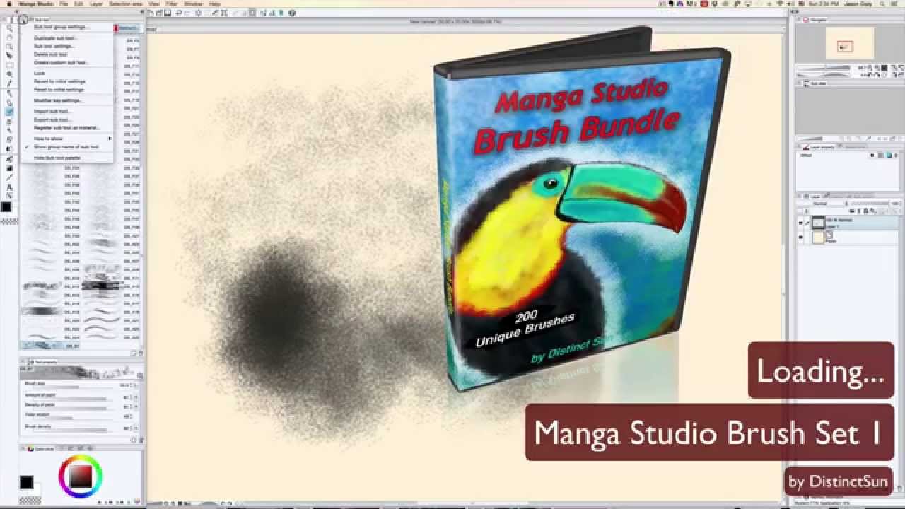 Manga Studio 5 Set1 Loading Brushes