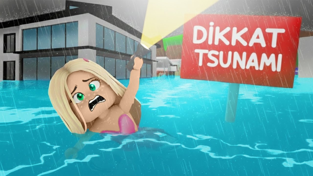 BROOKHAVEN'DA DEV TSUNAMİDEN SAĞ KURTULDUM 🌊  ROBLOX K&Uuml;BRA NİSA