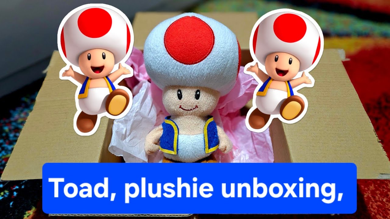  Nintendo toad plushie unboxing from eBay