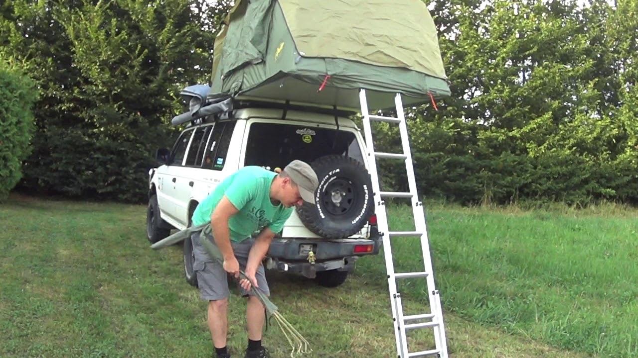 Dachzelt leihen, bei Dachzelt-leihen.de Aufbau des Gordigear Dachzelt.