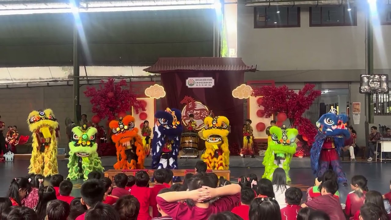 Tampil Barongsai acara Imlek SD Budi Utama Yogyakarta #liondance #barongsai #liondance2026 #fyp 