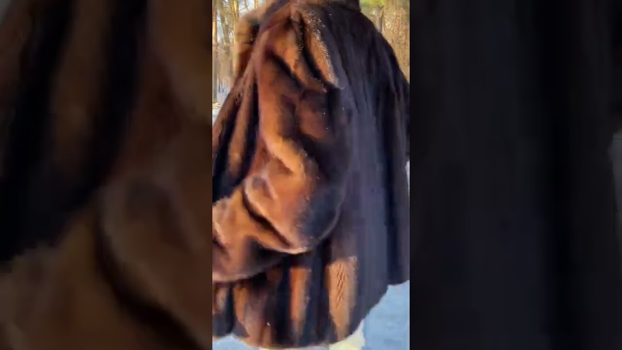 Real MINK FUR COAT - SIZES - natural color
