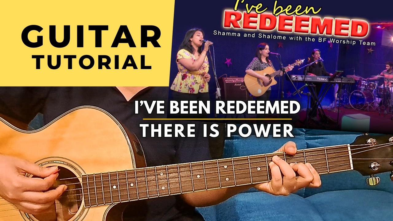 Guitar Instructional | How to play | I've been redeemed, There is power guitar cover | Guitar chords