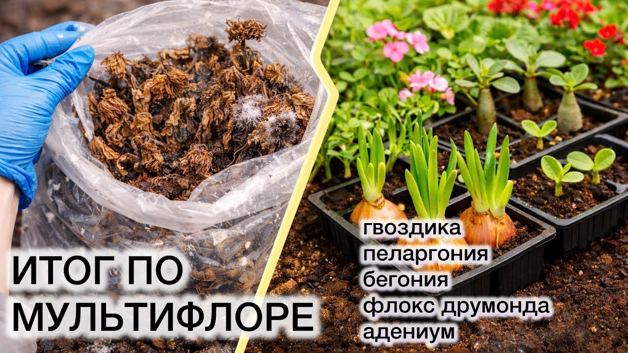 МУЛЬТИФЛОРА В ПАКЕТЕ — ВЫЖИЛА ИЛИ НЕТ? + Первые всходы 2026